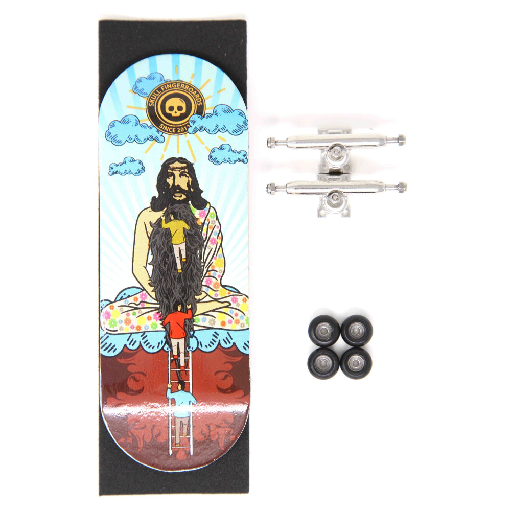 Skull Hippie Jesus Pro Complete Wooden Fingerboard