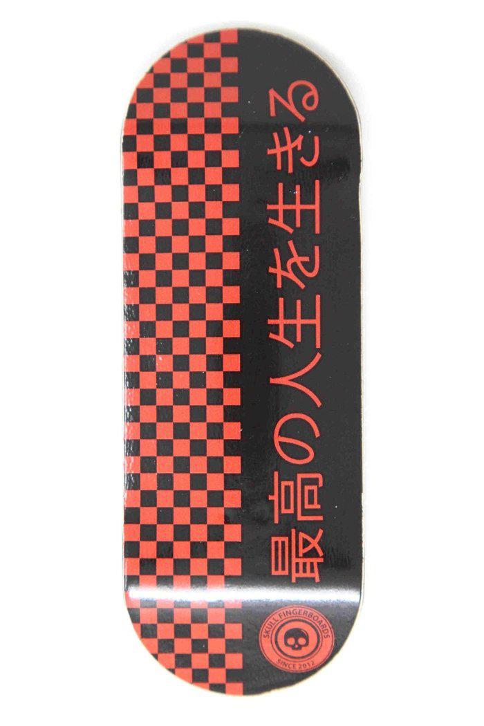 Japan Red Edition Wooden Fingerboard Graphic Deck