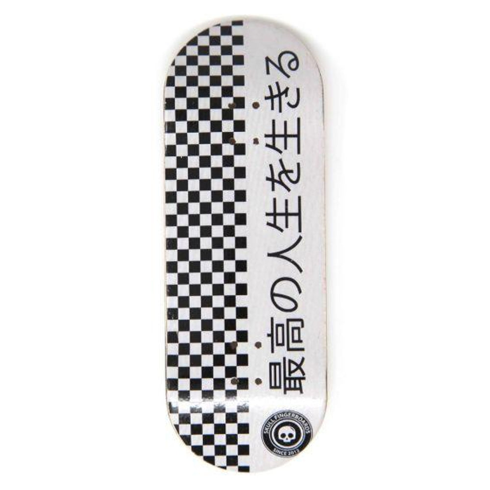 Japan White Edition Wooden Fingerboard Graphic Deck